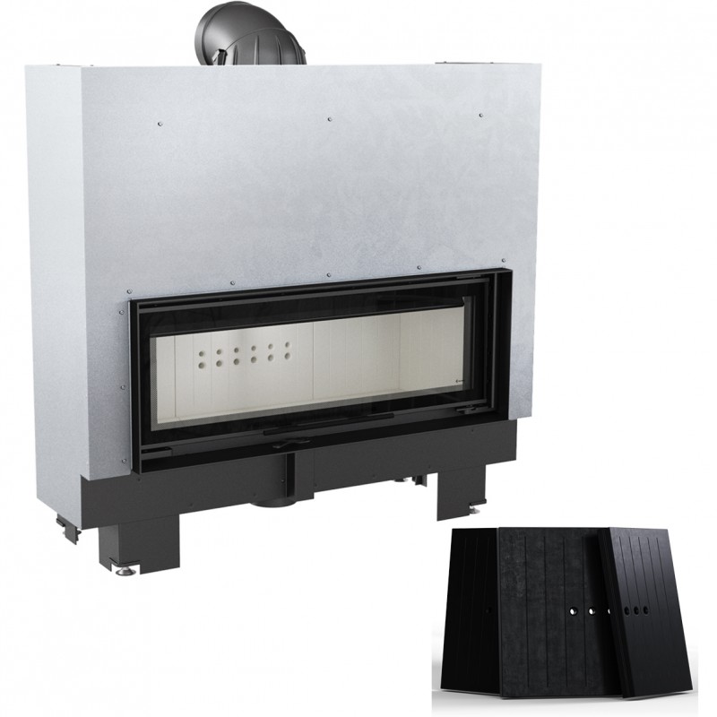 KRATKI MB100/G/BLACK (A+) 14KW ΣΥΡΟΜΕΝΟ (120-150M2) ΕΝΕΡΓΕΙΑΚΟ ΤΖΑΚΙ ΑΕΡΟΘΕΡΜΟ ΜΕ ΜΑΥΡΑ ΚΕΡΑΜΙΚΑ TERMOTEC