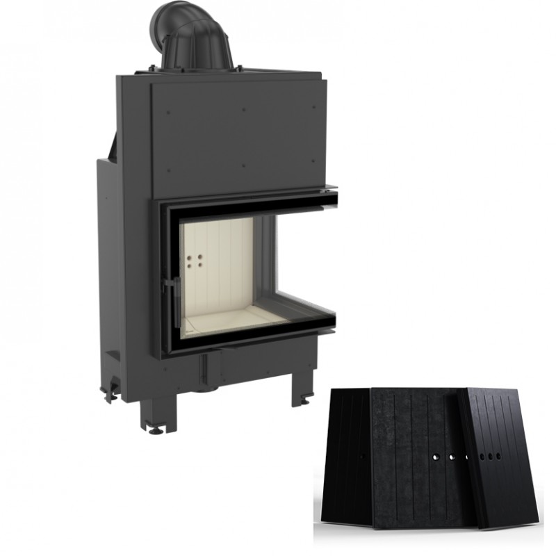 KRATKI MBZ/P/BS/BLACK ΔΕΞΙΑ ΓΩΝΙΑ ΑΝΟΙΓΟΜΕΝΟ 13KW (120-150M2) ΕΝΕΡΓΕΙΑΚΟ ΤΖΑΚΙ ΑΕΡΟΘΕΡΜΟ ΜΕ ΜΑΥΡΑ ΚΕΡΑΜΙΚΑ TERMOTEC