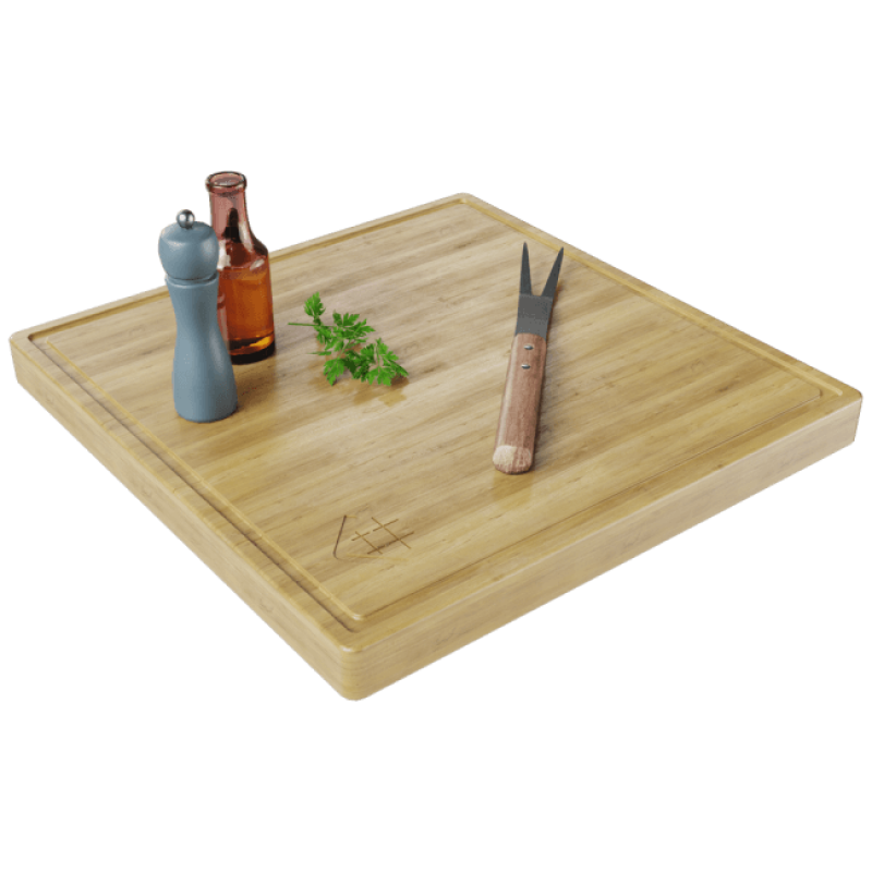 KRATKI QUADRUM/BLAT/DREWNIANY ΞΥΛΙΝΗ ΕΠΙΦΑΝΕΙΑ ΚΟΠΗΣ ΤΡΟΦΙΜΩΝ 46X46X4CM