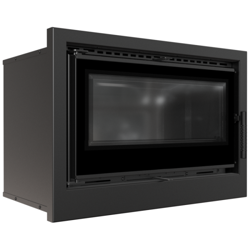 KRATKI KASETA/ARKE/70/BLACK (69X49CM ΑΠΑΙΤΟΥΜΕΝΟ ΑΝΟΙΓΜΑ) 8KW ECODESIGN A+ (80-120Μ2)  ΕΝΕΡΓΕΙΑΚΗ ΕΣΤΙΑ ΑΕΡΟΘΕΡΜΗ ΜΕ ΔΙΠΛΟ ΒΕΝΤΙΛΑΤΕΡ (260M3/h) ΚΑΙ ΜΑΥΡΑ ΚΕΡΑΜΙΚΑ TERMOTEC