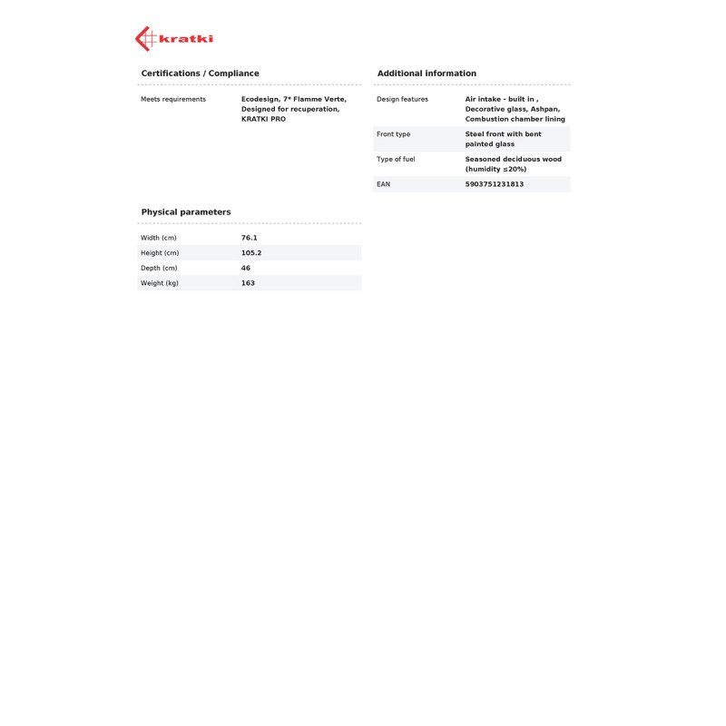 KRATKI BJORN 8KW (60-80M2) ΕΝΕΡΓΕΙΑΚΗ ΣΟΜΠΑ ΞΥΛΟΥ ΑΠΟ ΧΑΛΥΒΑ ΜΕ ΛΕΥΚΑ ΚΕΡΑΜΙΚΑ TERMOTEC