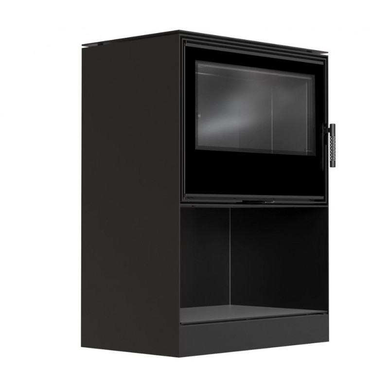 KRATKI KARI/80/W/BLACK (Α+) 12KW (100-150Μ2)  ΕΝΕΡΓΕΙΑΚΗ ΕΣΤΙΑ ΑΕΡΟΘΕΡΜΗ ΜΕ ΜΕΤΑΛΛΙΚΗ ΒΑΣΗ - ΞΥΛΟΘΗΚΗ ΚΑΙ ΜΑΥΡΑ ΚΕΡΑΜΙΚΑ TERMOTEC