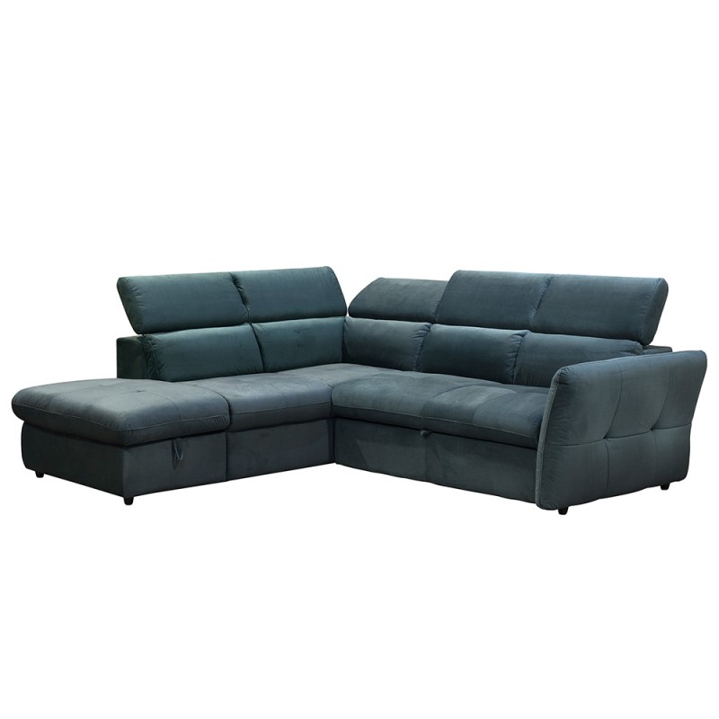 MONSERAT ΚΑΝΑΠΕΣ ΚΡΕΒΑΤΙ ΓΩΝΙΑ ΑΡΙΣΤΕΡΗ PETROL 254x224xH90cm