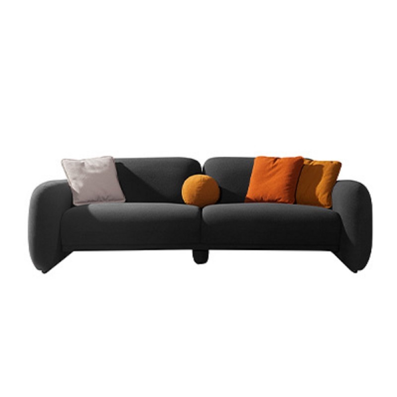 PUFFY ΚΑΝΑΠΕΣ 3ΘΕΣΙΟΣ ΓΚΡΙ ΣΚΟΥΡΟ 240x110xH85cm