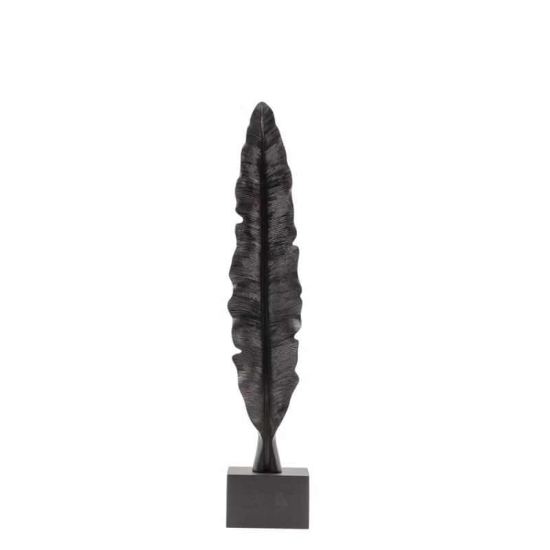 FEATHERS ΔΙΑΚΟΣΜΗΤΙΚΟ ΦΤΕΡΟ 11x11x58cm POLYRESIN ΜΑΥΡΟ ΞΥΛΟ