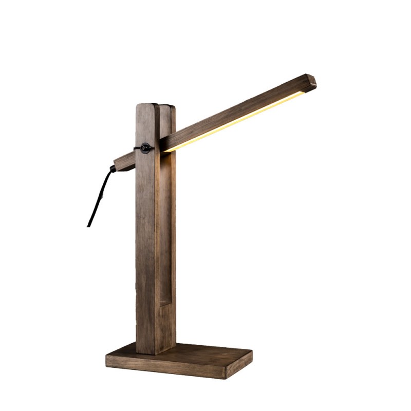 BRANCHE ΦΩΤΙΣΤΙΚΟ ΕΠΙΤΡΑΠΕΖΙΟ 55x25x65cm ΞΥΛΟ ΚΑΦΕ