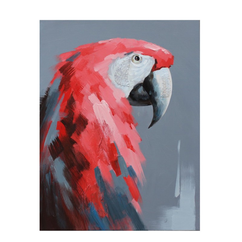 RED PARROT ΠΙΝΑΚΑΣ ΔΙΑΚΟΣΜΗΣΗΣ 76x100x4cm ΚΑΜΒΑΣ ΞΥΛΟ