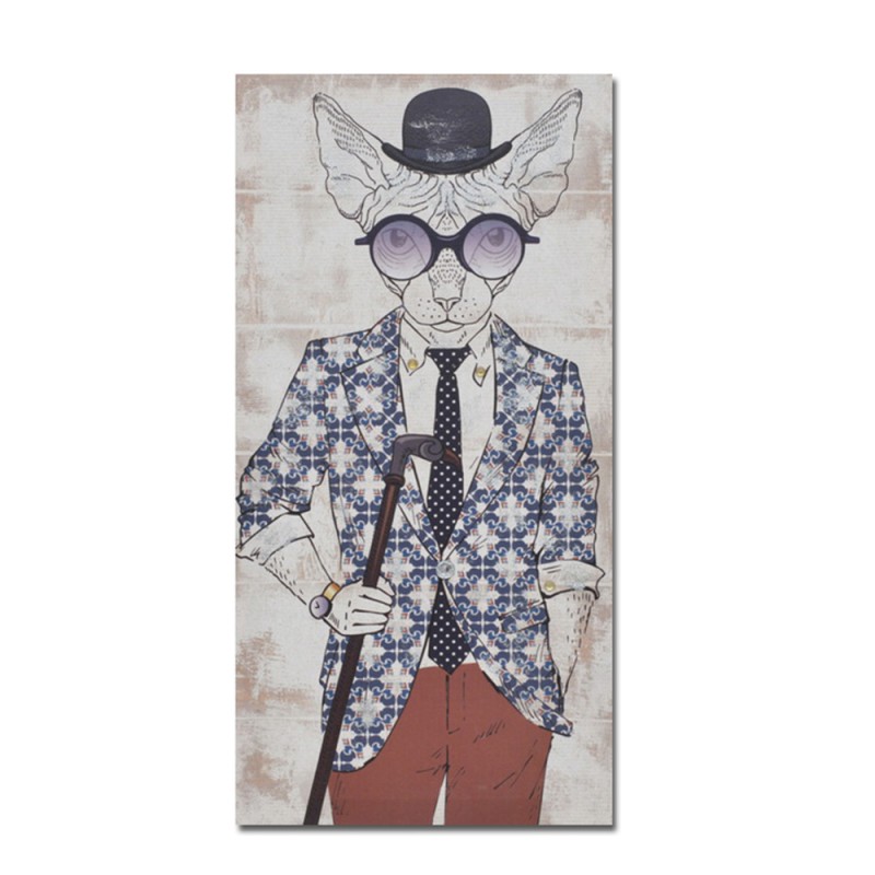 MR.CAT ΠΙΝΑΚΑΣ ΔΙΑΚΟΣΜΗΣΗΣ 30x60x2cm ΚΑΜΒΑΣ ΠΟΛΥΧΡΩΜΟ ΞΥΛΟ