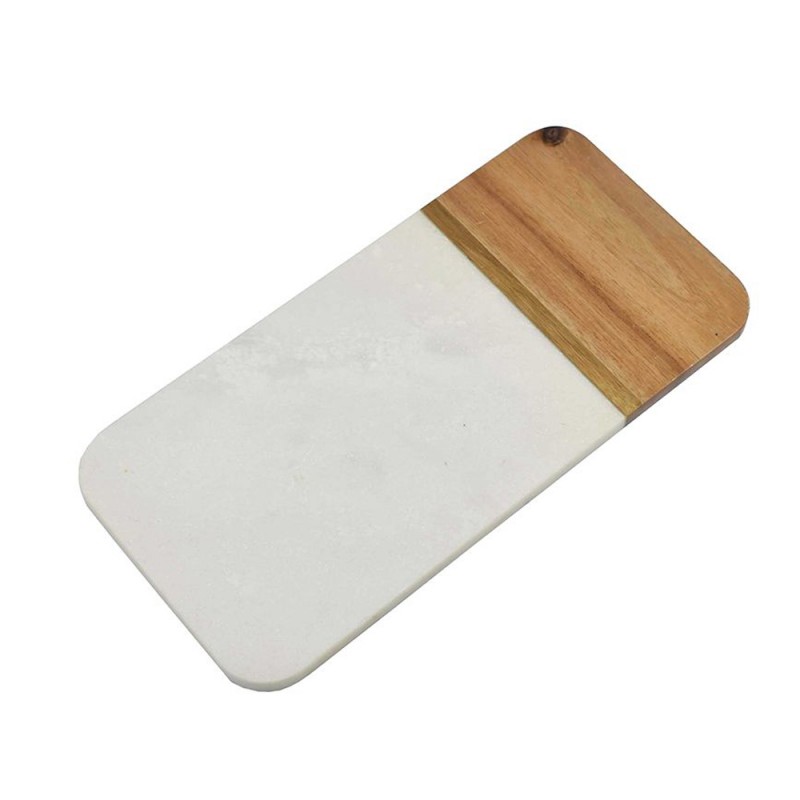 MACAEL ΔΙΣΚΟΣ ΚΟΠΗΣ 35x17x2cm ΜΑΡΜΑΡΟ ΛΕΥΚΟ ΦΥΣΙΚΟ ΞΥΛΟ