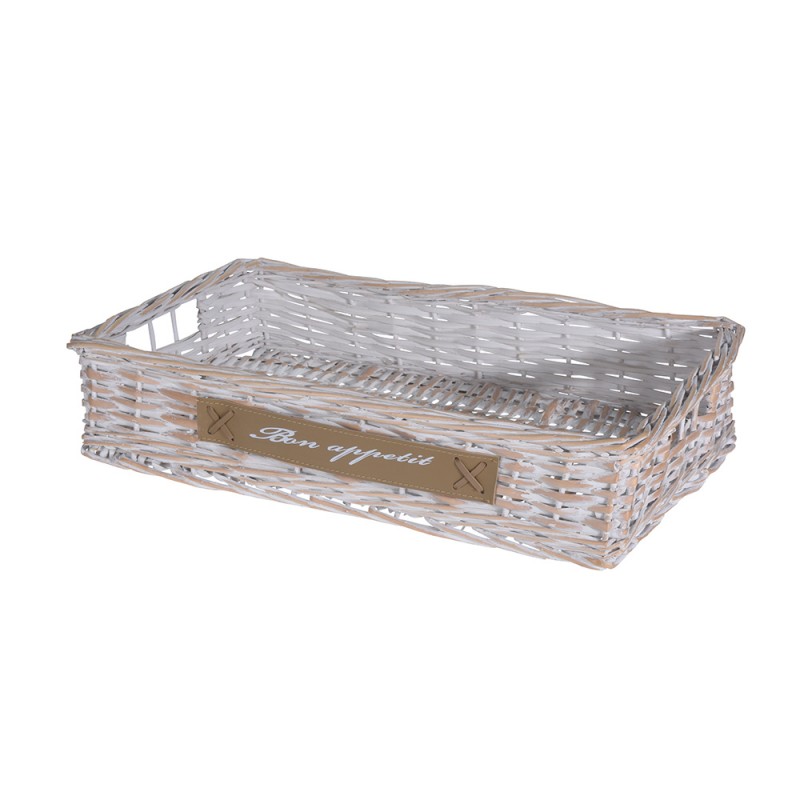 BON APPETIT ΔΙΣΚΟΣ ΔΙΑΚΟΣΜΗΣΗΣ 45x30x10cm ΛΕΥΚΟ