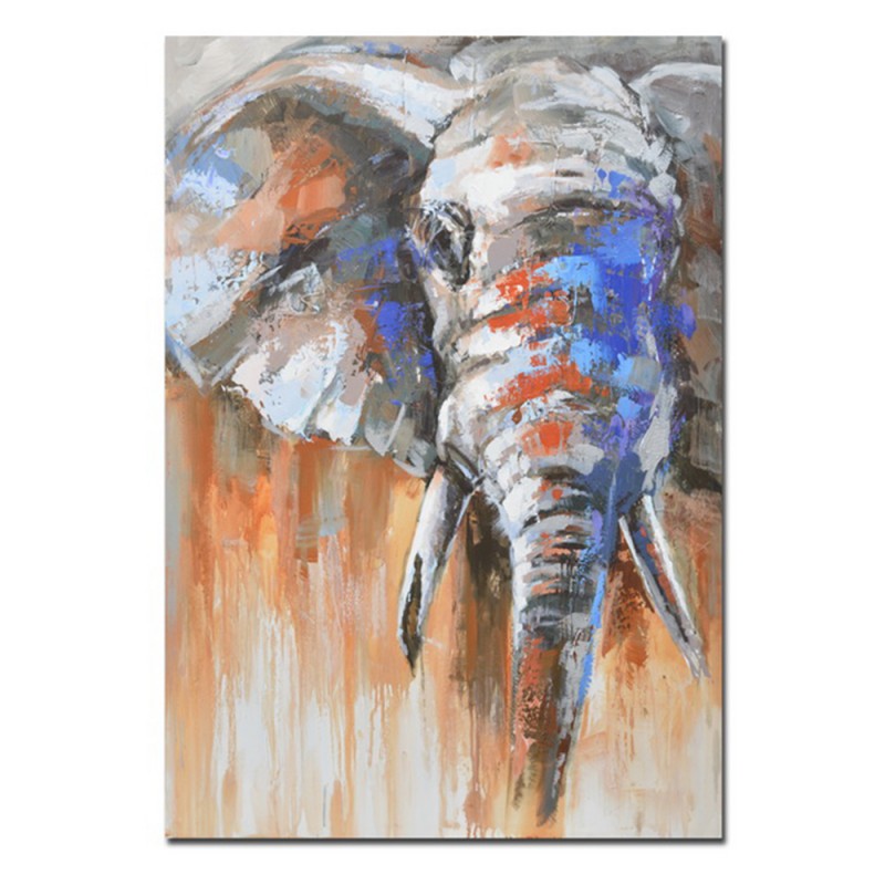 ELEFANT IN COLOR ΠΙΝΑΚΑΣ ΔΙΑΚΟΣΜΗΣΗΣ 90x120x3cm ΚΑΜΒΑΣ ΠΟΛΥΧΡΩΜΟ ΞΥΛΟ