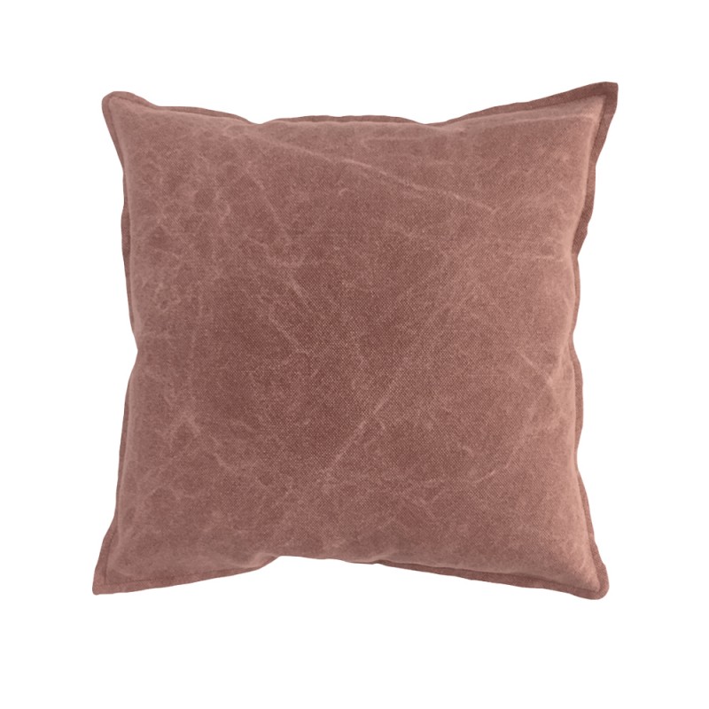 ROCK ΔΙΑΚΟΣΜΗΤΙΚΟ ΜΑΞΙΛΑΡΙ 45x45cm ΥΦΑΣΜΑ DUSTY PINK