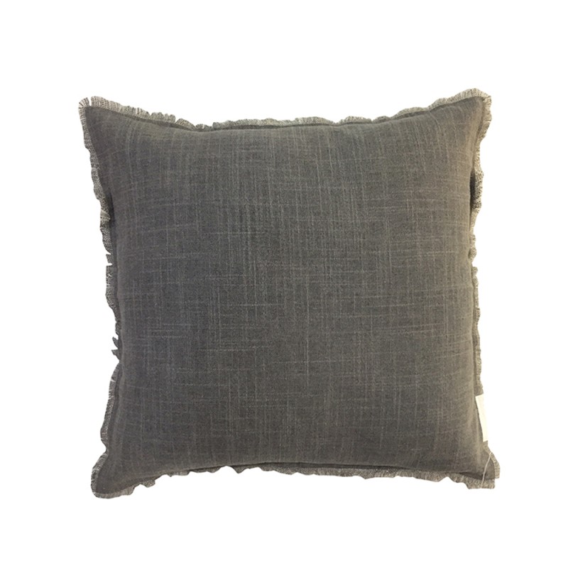 LIBELL 1 ΔΙΑΚΟΣΜΗΤΙΚΟ ΜΑΞΙΛΑΡΙ 45x45cm ΥΦΑΣΜΑ ΓΚΡΙ