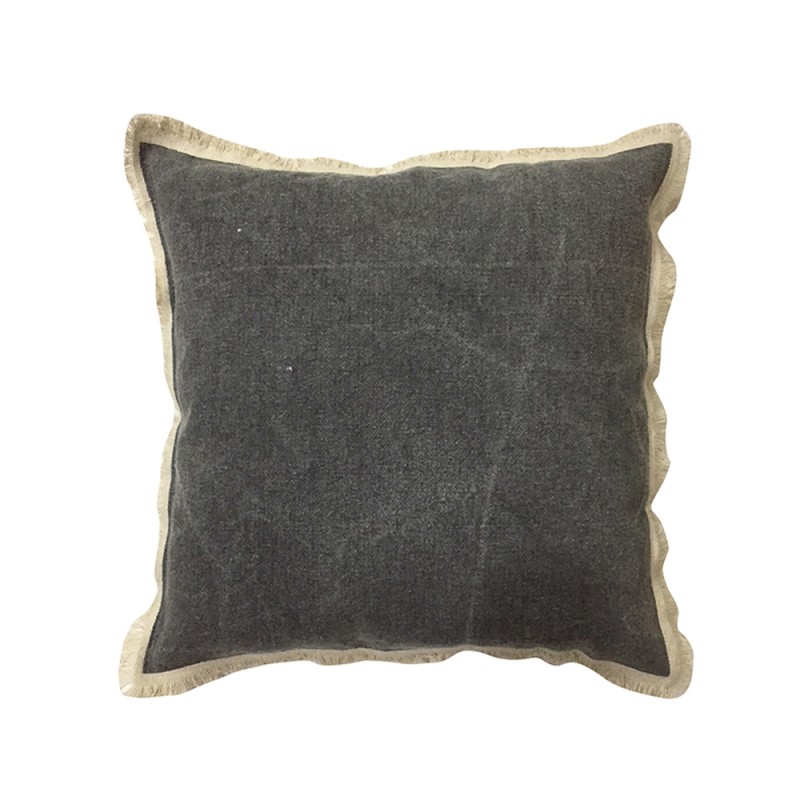 GROUND 1 ΔΙΑΚΟΣΜΗΤΙΚΟ ΜΑΞΙΛΑΡΙ 45x45cm ΥΦΑΣΜΑ ΓΚΡΙ