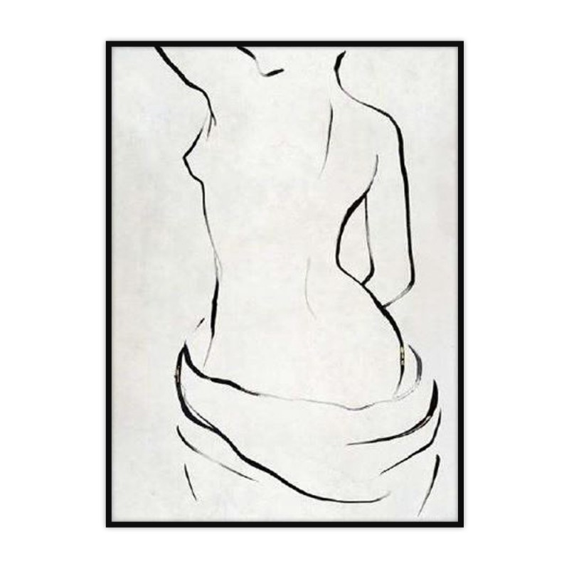 FIGURA ΠΙΝΑΚΑΣ ΔΙΑΚΟΣΜΗΣΗΣ 60x90x5cm ΚΑΜΒΑΣ ΛΕΥΚΟ ΜΑΥΡΟ ΞΥΛΟ