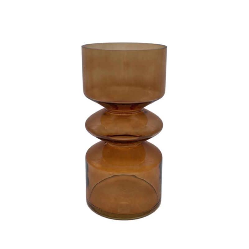 CULTURE ΒΑΖΟ 14x14x26cm ΓΥΑΛΙ ΜΕΛΙ