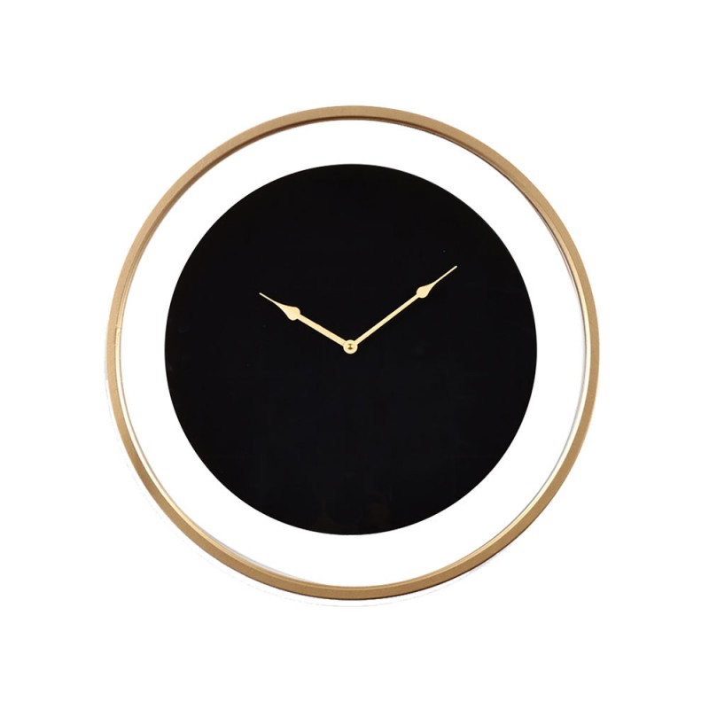 EREBUS ΡΟΛΟΪ ΤΟΙΧΟΥ 60x60x5cm ΜΕΤΑΛΛΟ ΜΑΥΡΟ ΧΡΥΣΟ ΓΥΑΛΙ