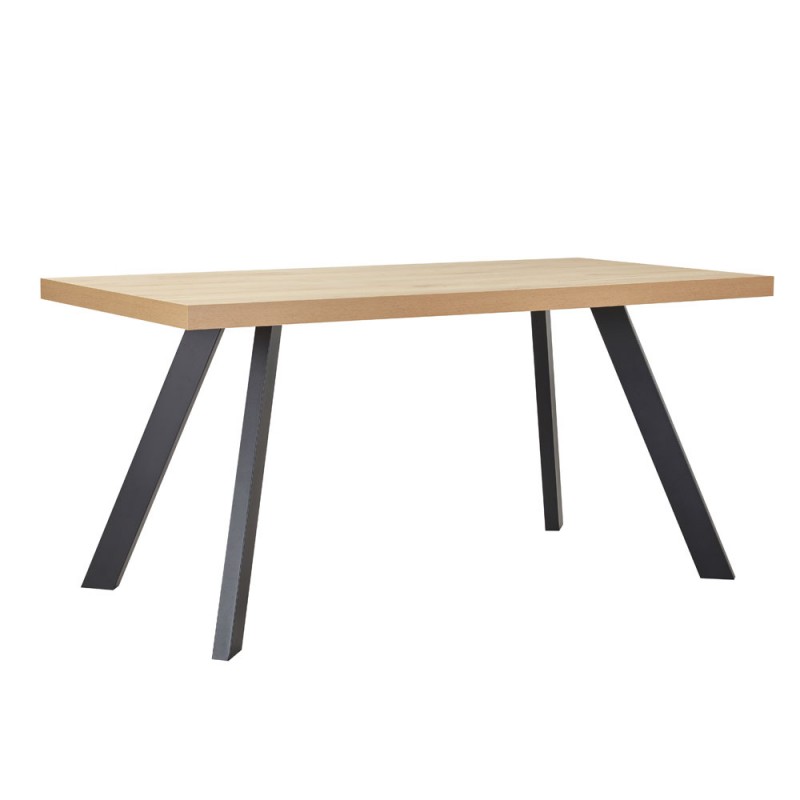 VILLE ΤΡΑΠΕΖΙ ΦΥΣΙΚΟ ΣΚΟΥΡΟ 160x80xH76cm