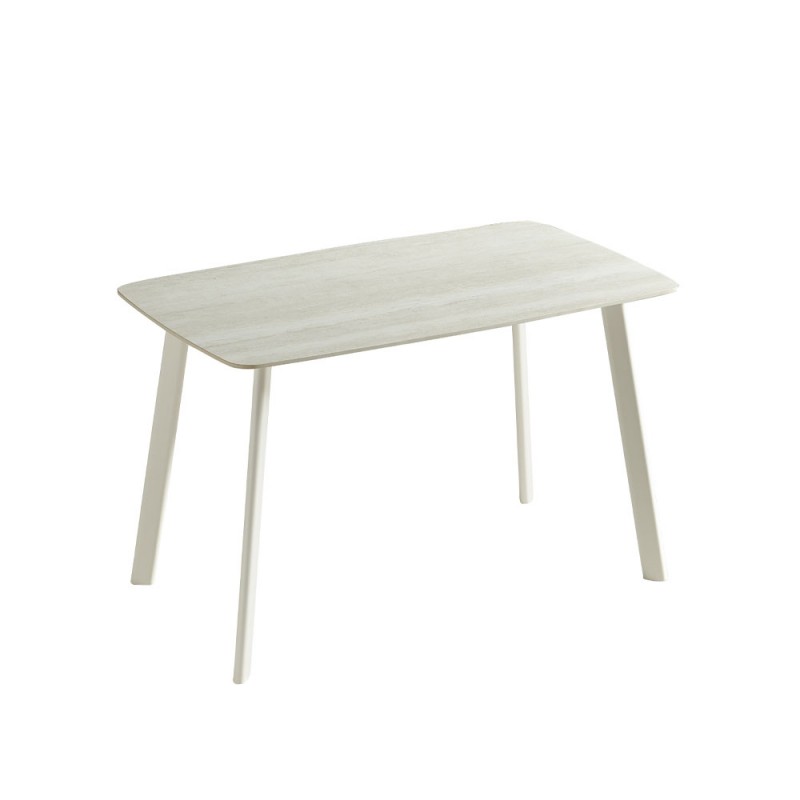 JOIN ME ΤΡΑΠΕΖΙ BEIGE ΜΕ ΟΨΗ ΜΑΡΜΑΡΟΥ 120x70x76.5