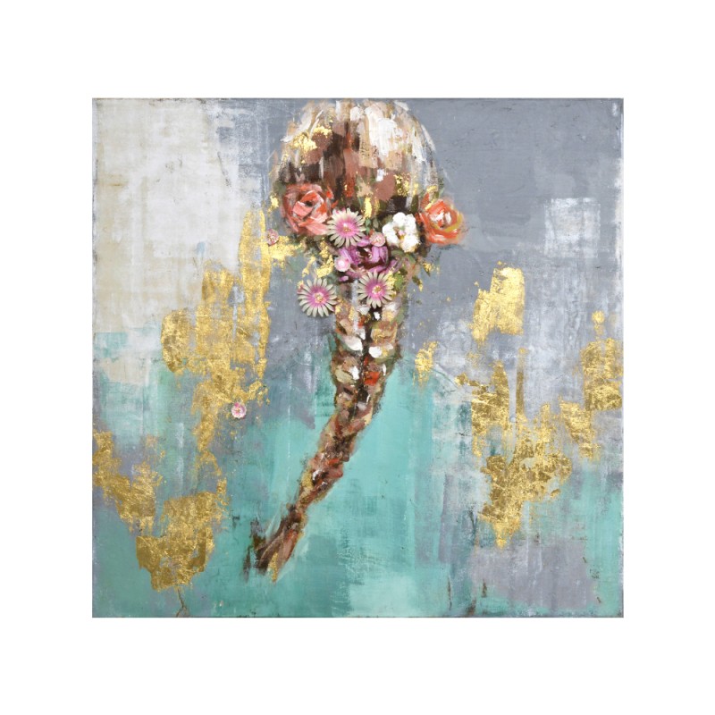 TRESS ΠΙΝΑΚΑΣ ΔΙΑΚΟΣΜΗΣΗΣ 100x100x3cm ΚΑΜΒΑΣ ΠΟΛΥΧΡΩΜΟ ΞΥΛΟ