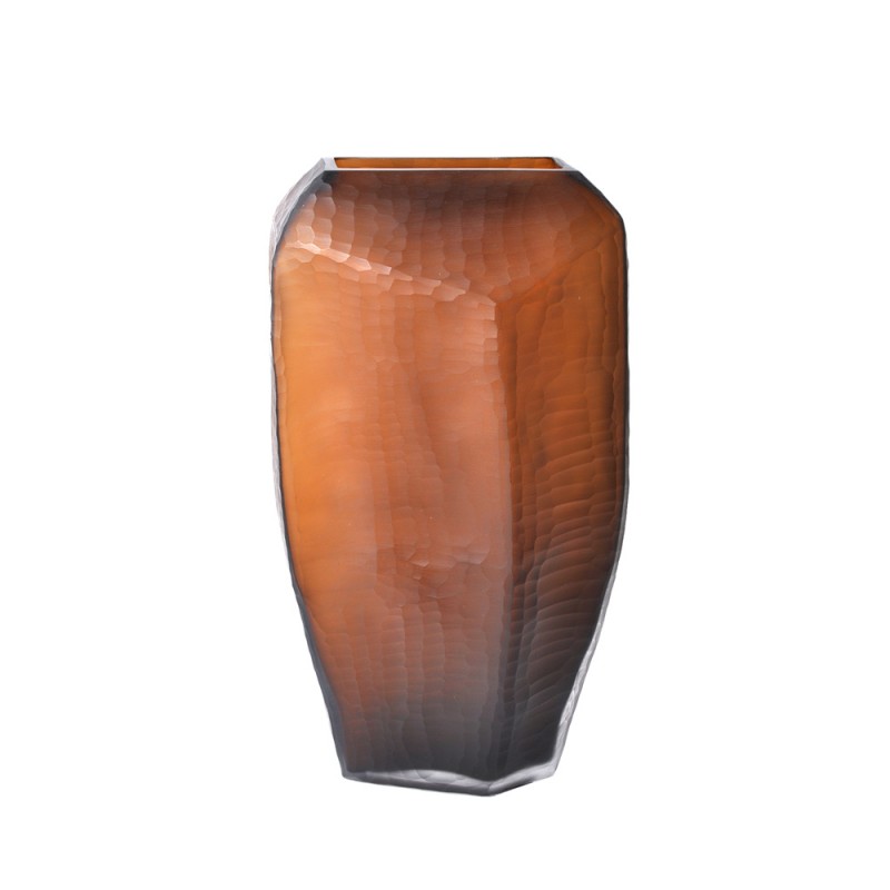 CISEAU HONEY ΒΑΖΟ 21x12x38cm ΓΥΑΛΙ ΚΑΦΕ