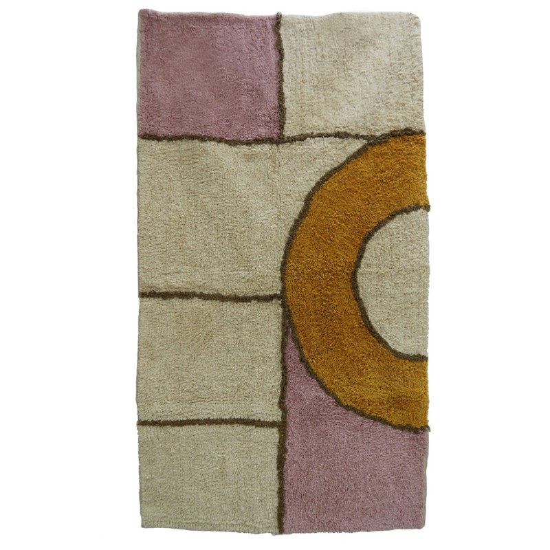 GEOMETRIC ΧΑΛΑΚΙ 60x90cm ΒΑΜΒΑΚΙ ΠΟΛΥΧΡΩΜΟ