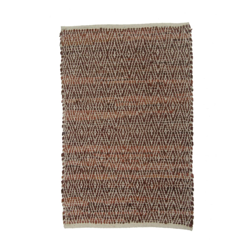 ROMBO ΧΑΛΑΚΙ 60x90cm ΔΕΡΜΑ ΚΑΦΕ ΜΠΕΖ