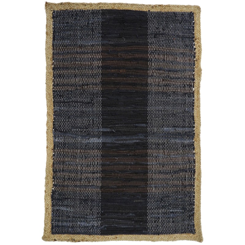 DARK ΧΑΛΑΚΙ 60x90cm ΔΕΡΜΑ ΜΑΥΡΟ ΜΠΕΖ ΓΙΟΥΤΑ