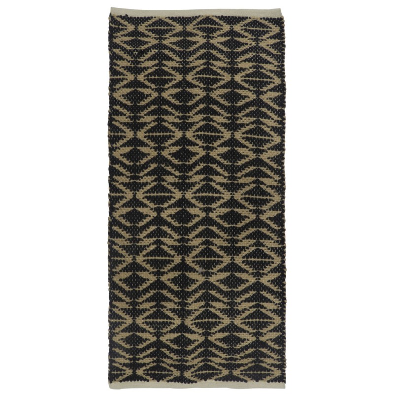 AFRICA ΧΑΛΙ ΔΙΑΔΡΟΜΟΥ 70x150cm ΓΙΟΥΤΑ ΜΑΥΡΟ ΜΠΕΖ ΒΑΜΒΑΚΙ