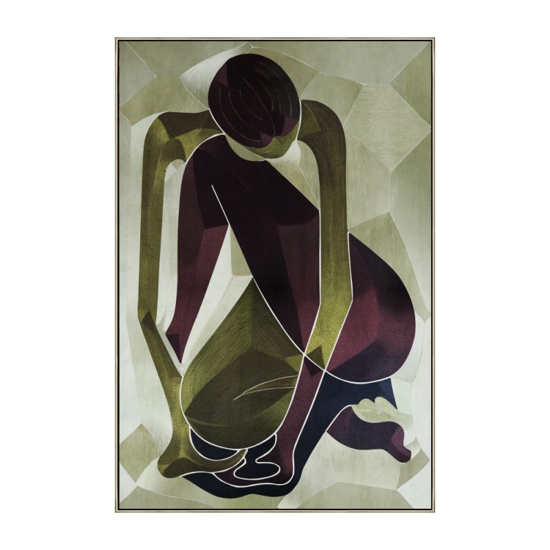 YOGA ΠΙΝΑΚΑΣ ΔΙΑΚΟΣΜΗΣΗΣ 80x120x5cm ΚΑΜΒΑΣ ΠΟΛΥΧΡΩΜΟ ΞΥΛΟ ΣΑΜΠΑΝΙ