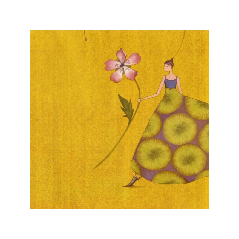 SOMNIA ΠΙΝΑΚΑΣ ΔΙΑΚΟΣΜΗΣΗΣ 60x60x4cm ΚΑΜΒΑΣ ΠΟΛΥΧΡΩΜΟ ΞΥΛΟ