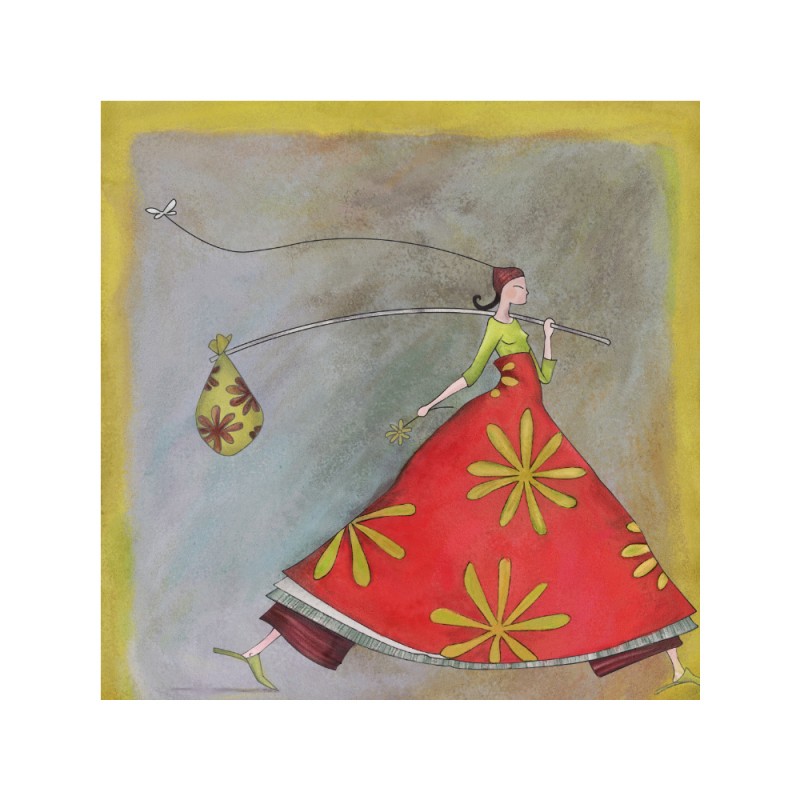 SOMNIA ΠΙΝΑΚΑΣ ΔΙΑΚΟΣΜΗΣΗΣ 60x60x4cm ΚΑΜΒΑΣ ΠΟΛΥΧΡΩΜΟ ΞΥΛΟ