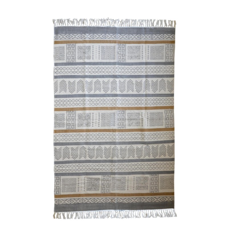 TECCATI ΧΑΛΙ 120x190cm ΒΑΜΒΑΚΙ ΜΠΕΖ ΠΟΛΥΧΡΩΜΟ