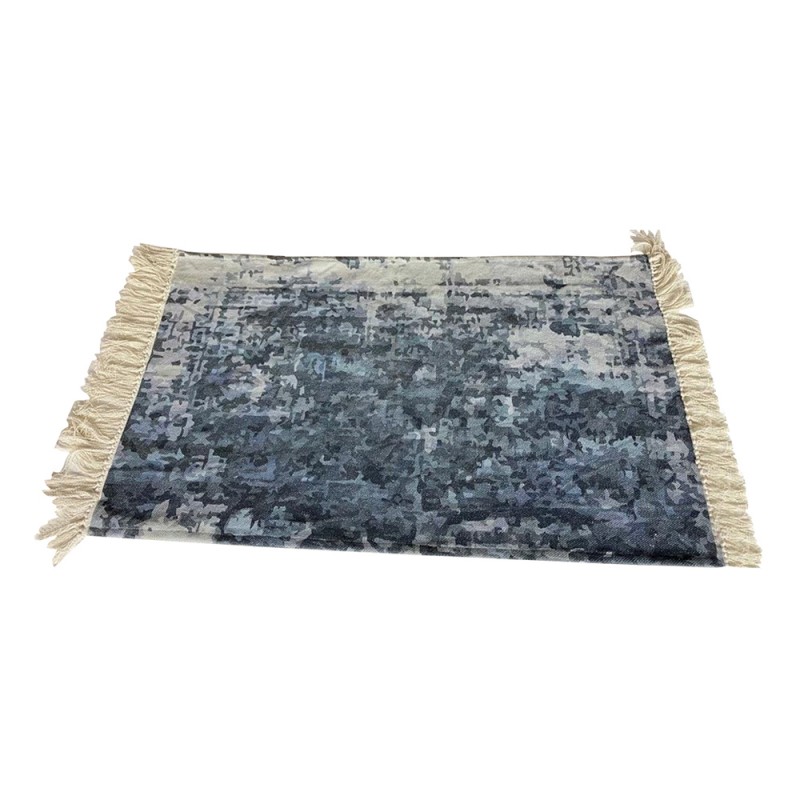 REEF ΧΑΛΙ ΔΙΑΔΡΟΜΟΥ 70x140cm ΒΑΜΒΑΚΙ ΜΠΛΕ ΛΕΥΚΟ POLYESTER ΜΠΕΖ