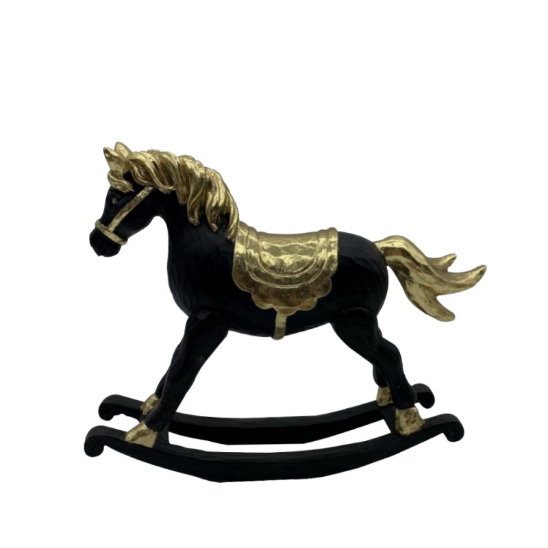 ASTRAH ΔΙΑΚΟΣΜΗΤΙΚΟ ΑΛΟΓΟ 17x6x21cm POLYRESIN ΜΑΥΡΟ ΧΡΥΣΟ