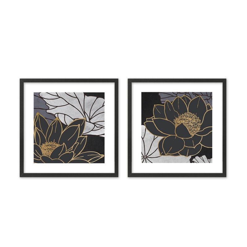 FIGERES ΠΙΝΑΚΑΣ 50x50x2cm MDF ΠΟΛΥΧΡΩΜΟ ΧΑΡΤΙ ΜΑΥΡΟ