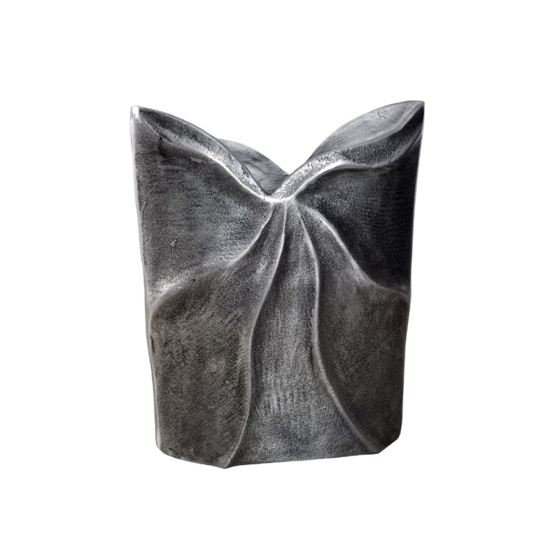 IWA 1 ΒΑΖΟ 23x8x30cm ΑΛΟΥΜΙΝΙΟ ΑΣΗΜΙ ΑΝΤΙΚΕ