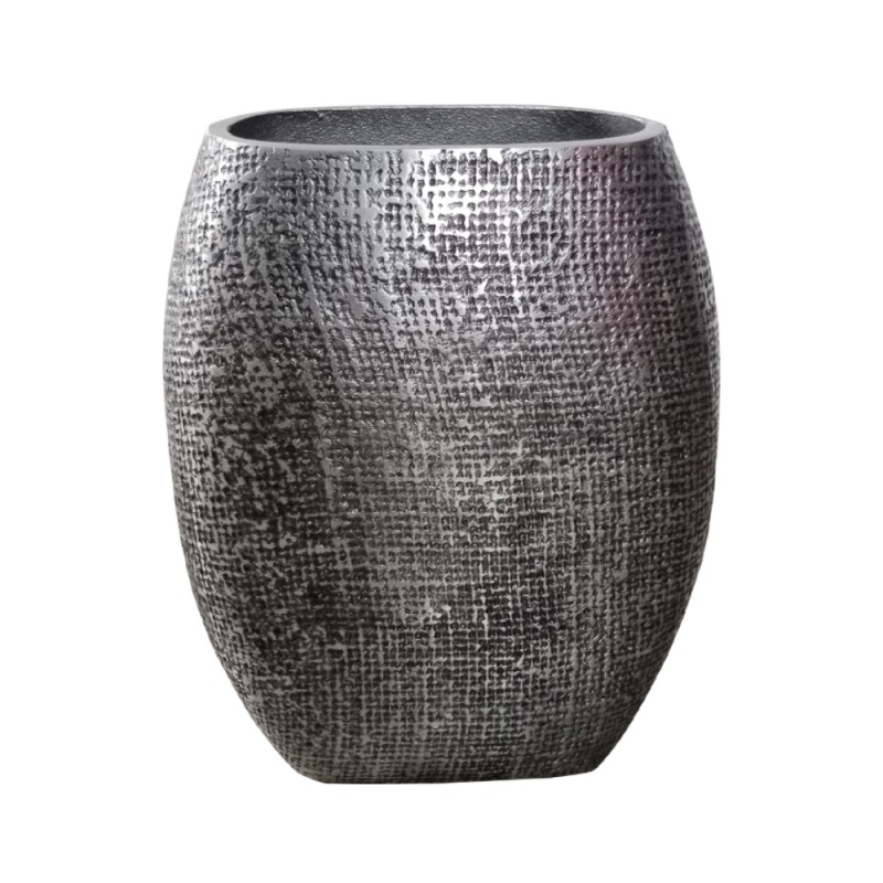 KALSU ΒΑΖΟ 19x10x24cm ΑΛΟΥΜΙΝΙΟ ΑΣΗΜΙ ΑΝΤΙΚΕ