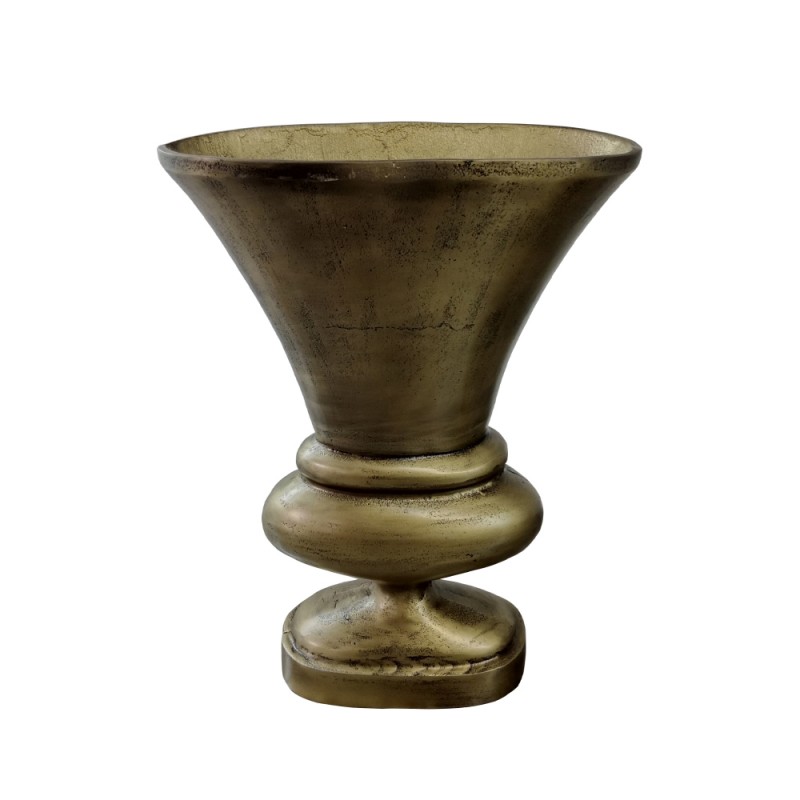 MUT ΒΑΖΟ 32x16x46cm ΑΛΟΥΜΙΝΙΟ ΧΡΥΣΟ ΑΝΤΙΚΕ