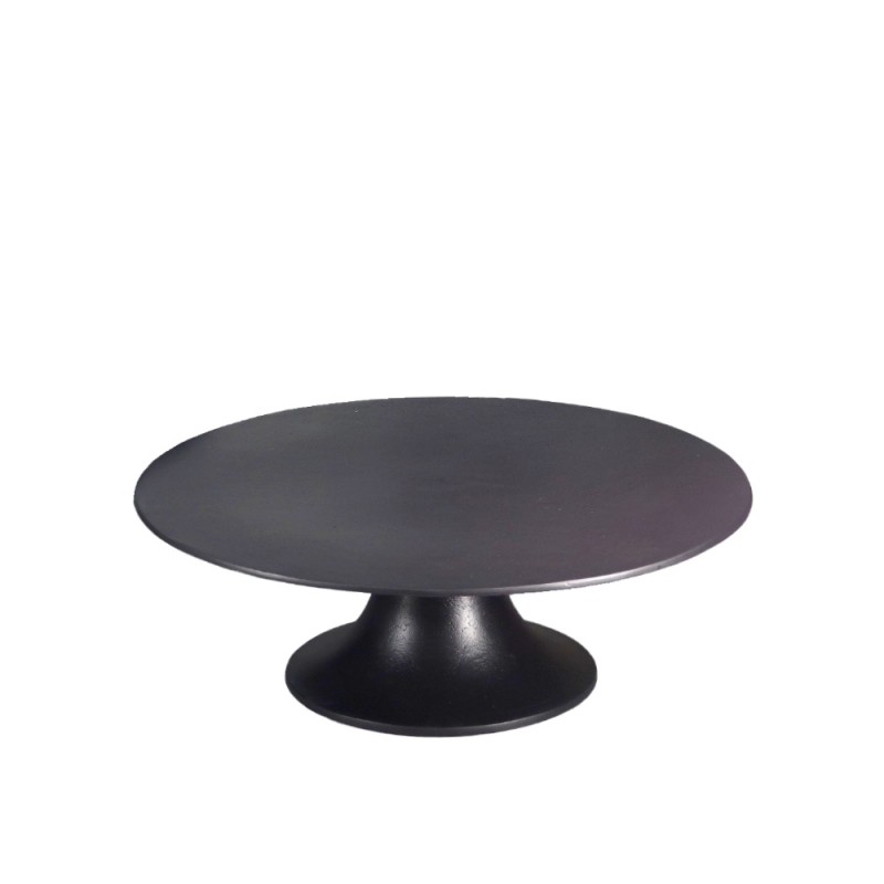 MARA ΠΛΑΤΩ ΜΕ ΠΟΔΙ 42x42x14cm ΑΛΟΥΜΙΝΙΟ ΜΑΥΡΟ