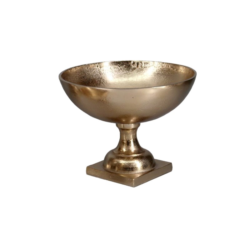 KALCI ΜΠΩΛ ΜΕ ΠΟΔΙ 25x25x19.5cm ΑΛΟΥΜΙΝΙΟ ΧΡΥΣΟ