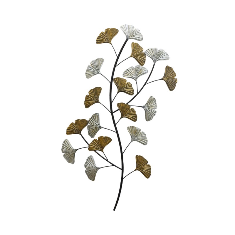 JAPANESE ΔΙΑΚΟΣΜΗΤΙΚΟ ΤΟΙΧΟΥ 46x1x90cm ΜΕΤΑΛΛΟ ΑΣΗΜΙ ΧΡΥΣΟ ΜΑΥΡΟ