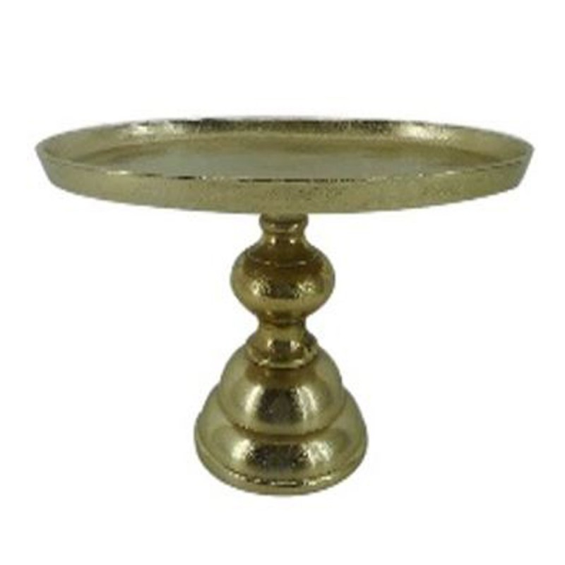 DAZZLE ΠΛΑΤΩ ΜΕ ΠΟΔΙ 30x20x19cm ΑΛΟΥΜΙΝΙΟ ΧΡΥΣΟ