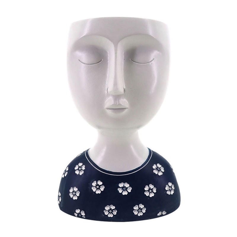 IPAMO BLUE ΚΑΣΠΩ 15x10x19.4cm POLYRESIN ΛΕΥΚΟ ΜΠΛΕ