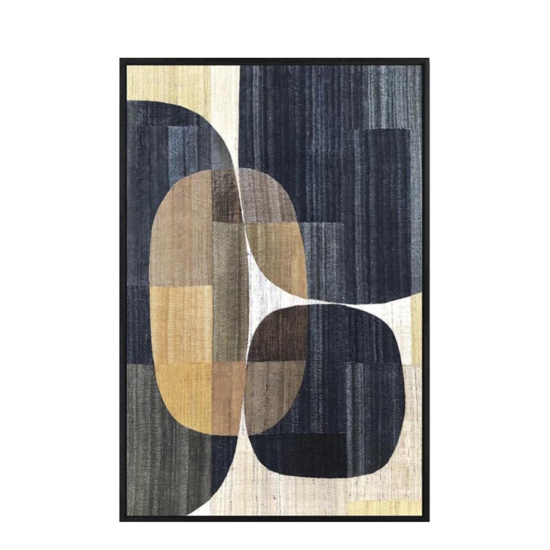 BENTUK ΠΙΝΑΚΑΣ ΔΙΑΚΟΣΜΗΣΗΣ 62x92x5cm ΚΑΜΒΑΣ ΠΟΛΥΧΡΩΜΟ ΞΥΛΟ ΜΑΥΡΟ