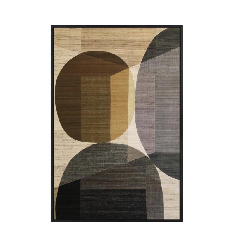 BENTUK ΠΙΝΑΚΑΣ ΔΙΑΚΟΣΜΗΣΗΣ 62x92x5cm ΚΑΜΒΑΣ ΠΟΛΥΧΡΩΜΟ ΞΥΛΟ ΜΑΥΡΟ