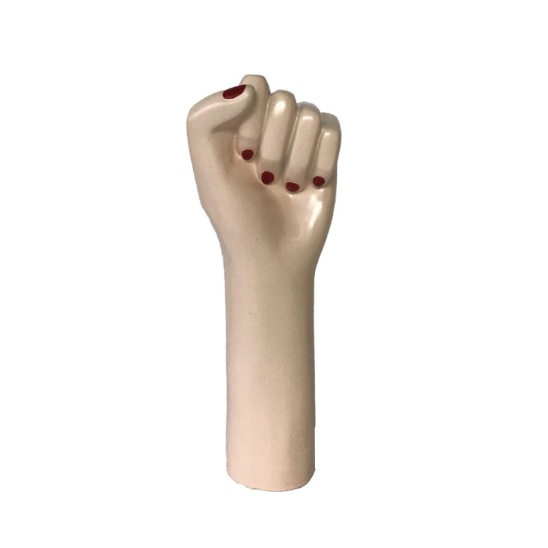 KORMA ΒΑΖΟ 13x11x27cm POLYRESIN ΜΠΕΖ