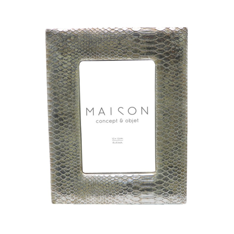 TRIM ΚΟΡΝΙΖΑ 17x2x21cm POLYRESIN ΑΣΗΜΙ ΓΥΑΛΙ