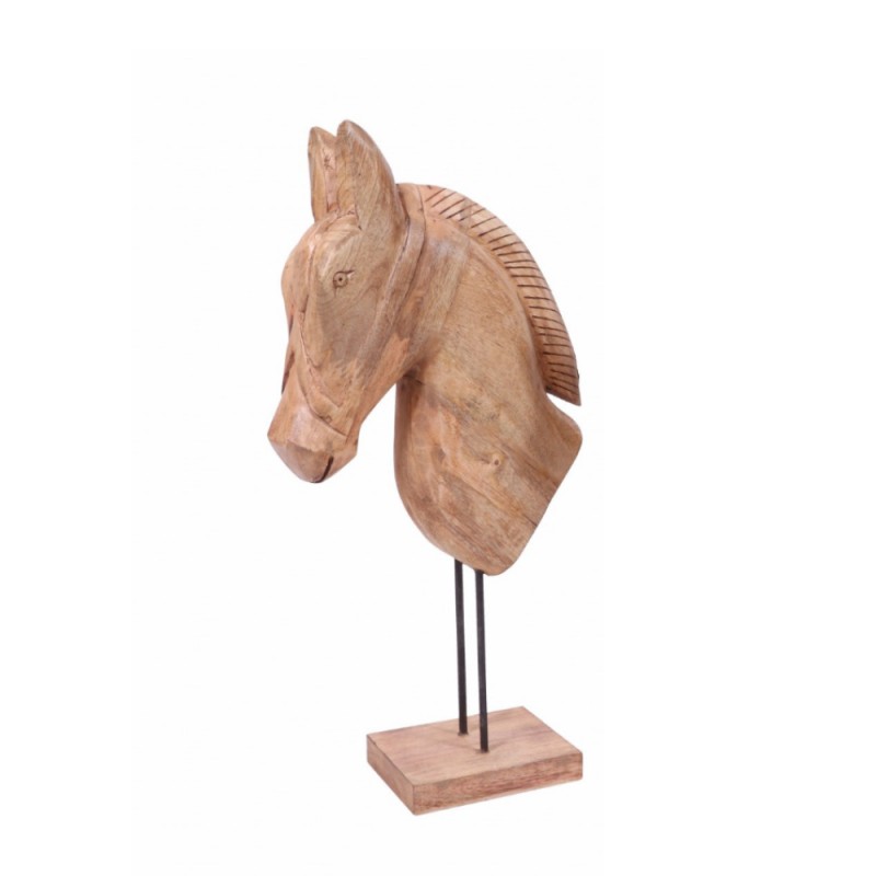 BOGO ΔΙΑΚΟΣΜΗΤΙΚΟ ΑΛΟΓΟ 28x12x54cm ΞΥΛΟ MANGO ΦΥΣΙΚΟ ΣΙΔΕΡΟ