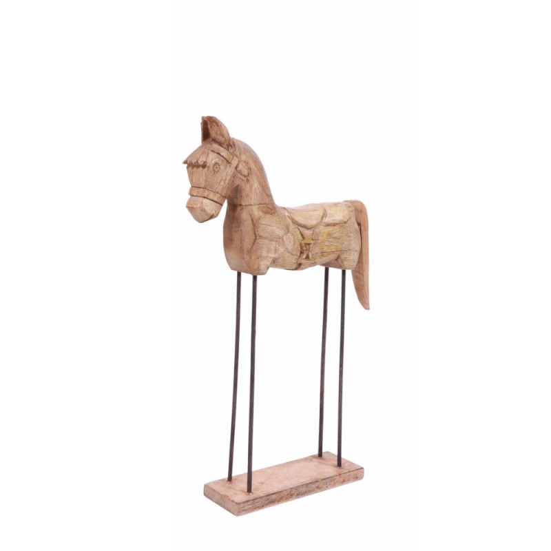 BOGO NATURAL ΔΙΑΚΟΣΜΗΤΙΚΟ ΑΛΟΓΟ 31x7x50cm ΞΥΛΟ MANGO ΦΥΣΙΚΟ ΣΙΔΕΡΟ